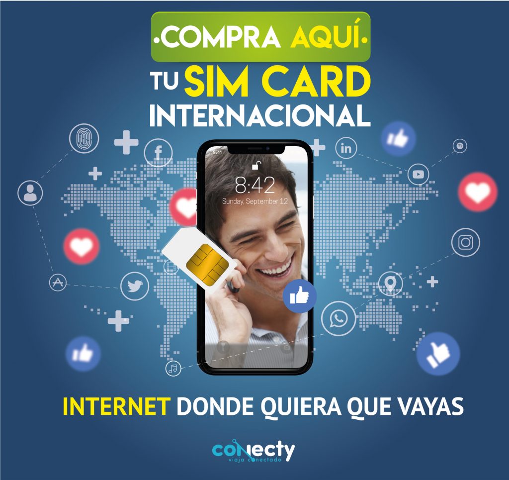 Sim card internacional Conecty PRESENTE Fondo de Empleados