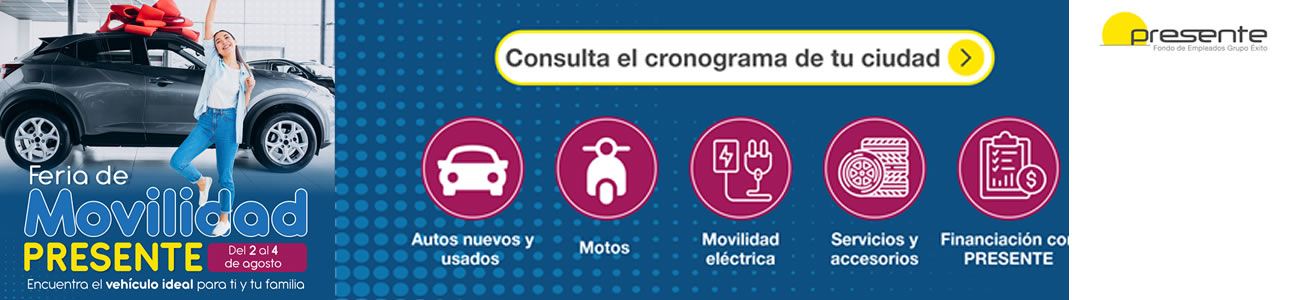 ¡Gran Feria de Movilidad Presente 2023!: Grandes Descuentos y Oportunidades Únicas para comprar carro y motocicletas para los Asociados